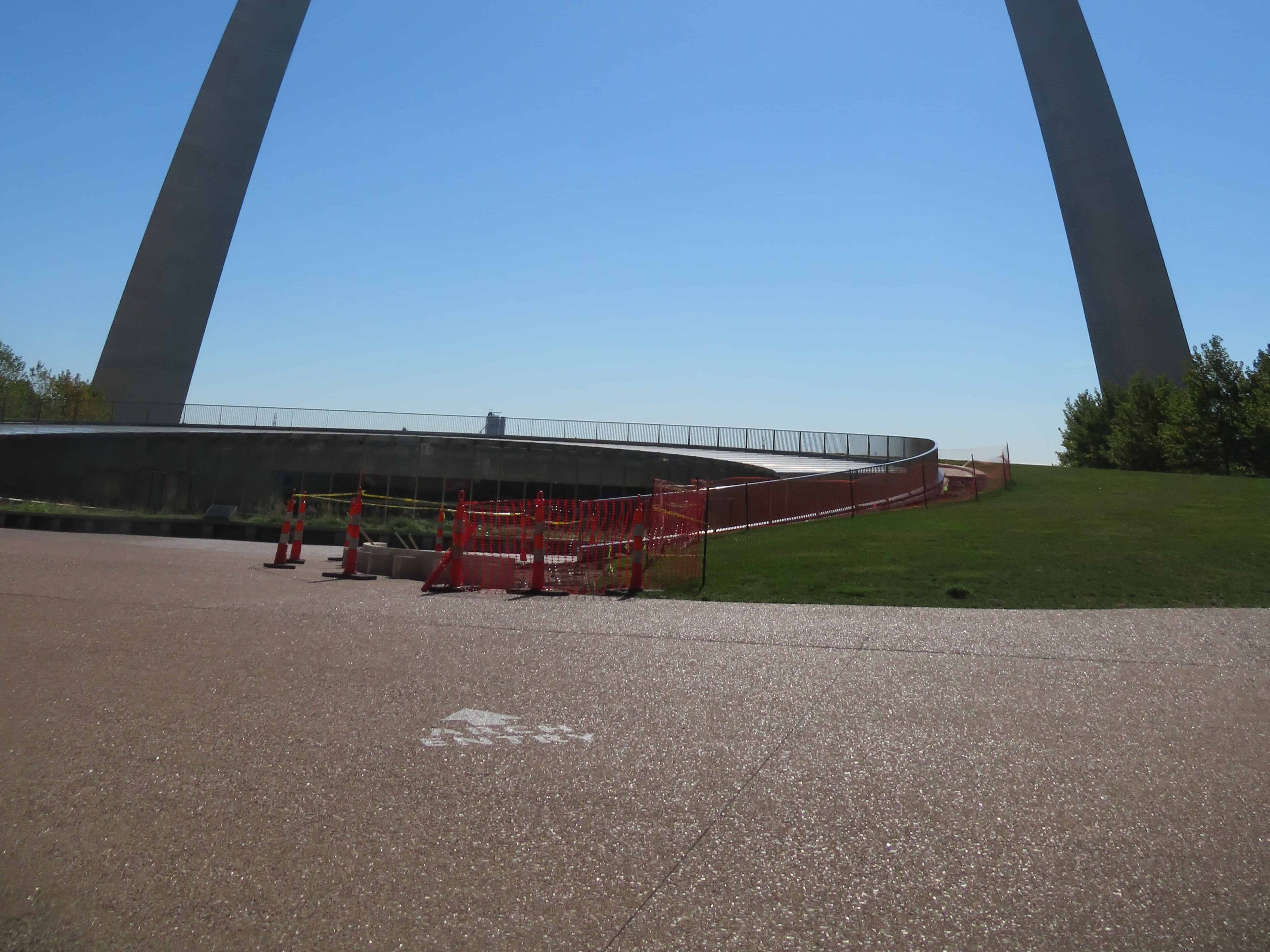 a large metal arch is at Gateway Arch National Park.  When planning a trip to the national parks, investigate the things to do vs just getting a picture and leaving