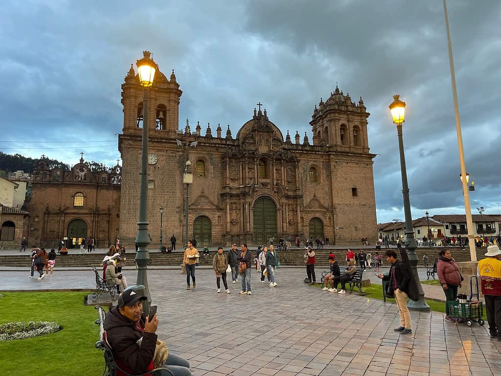 In Cusco's main square stands another cathedral in the Spanish style architecture.